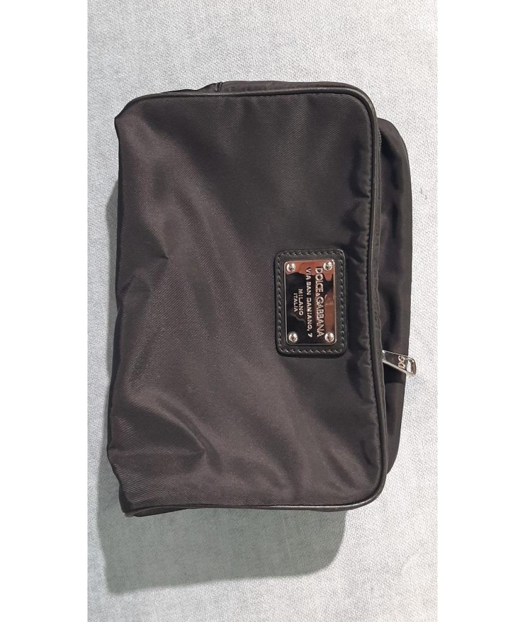 DOLCE&GABBANA Черная барсетка, фото 3