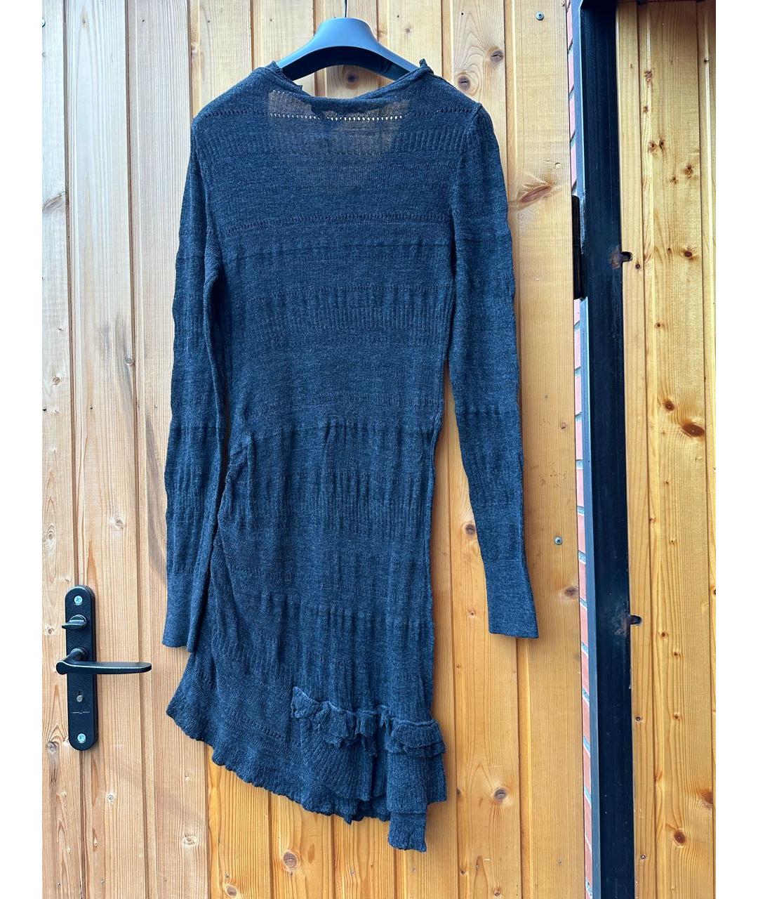 ERMANNO SCERVINO Серое полиамидовое повседневное платье, фото 2