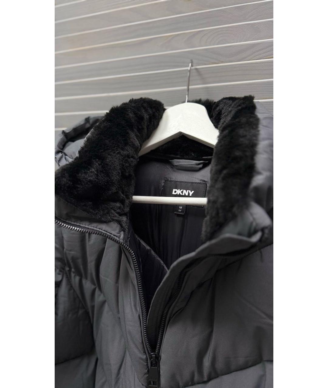 DKNY Черный пуховик, фото 4