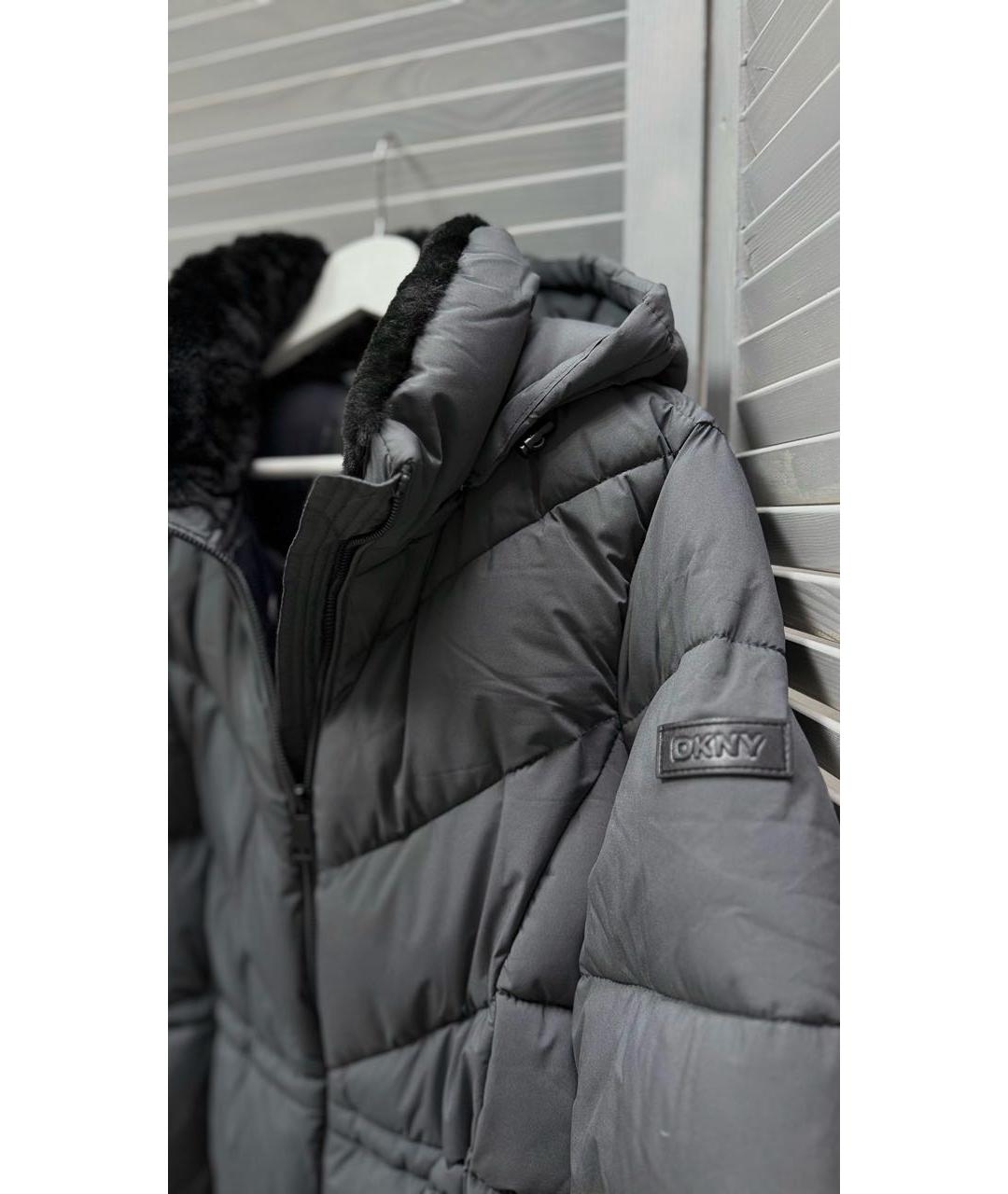 DKNY Черный пуховик, фото 3