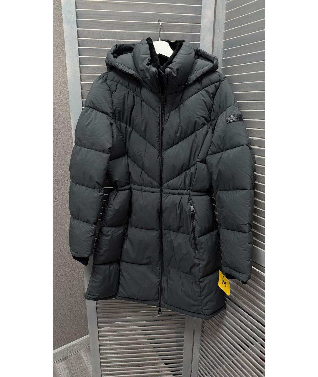 DKNY Черный пуховик, фото 9