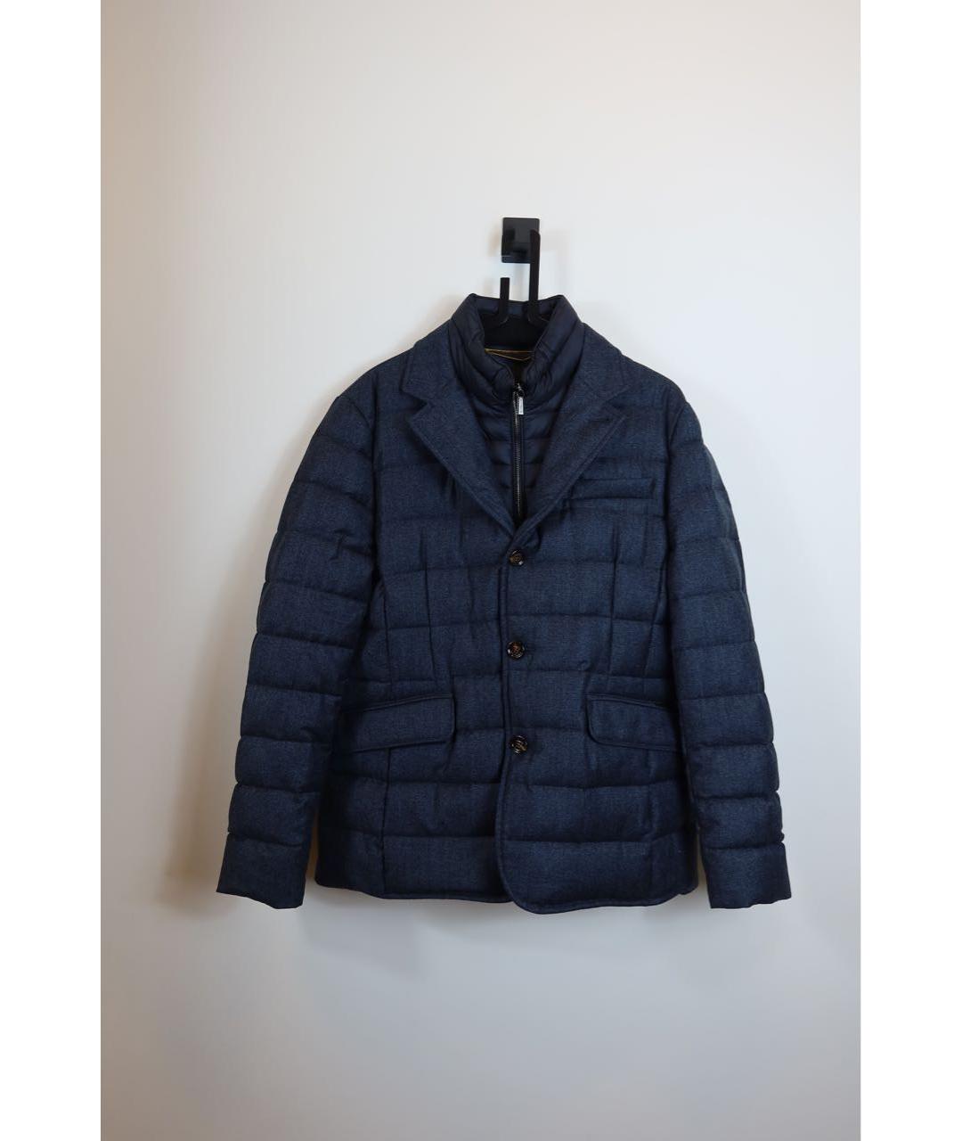 MOORER Темно-синяя полиэстеровая куртка, фото 6
