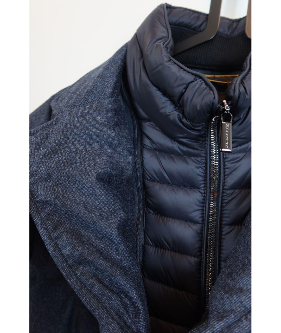 MOORER Темно-синяя полиэстеровая куртка, фото 5