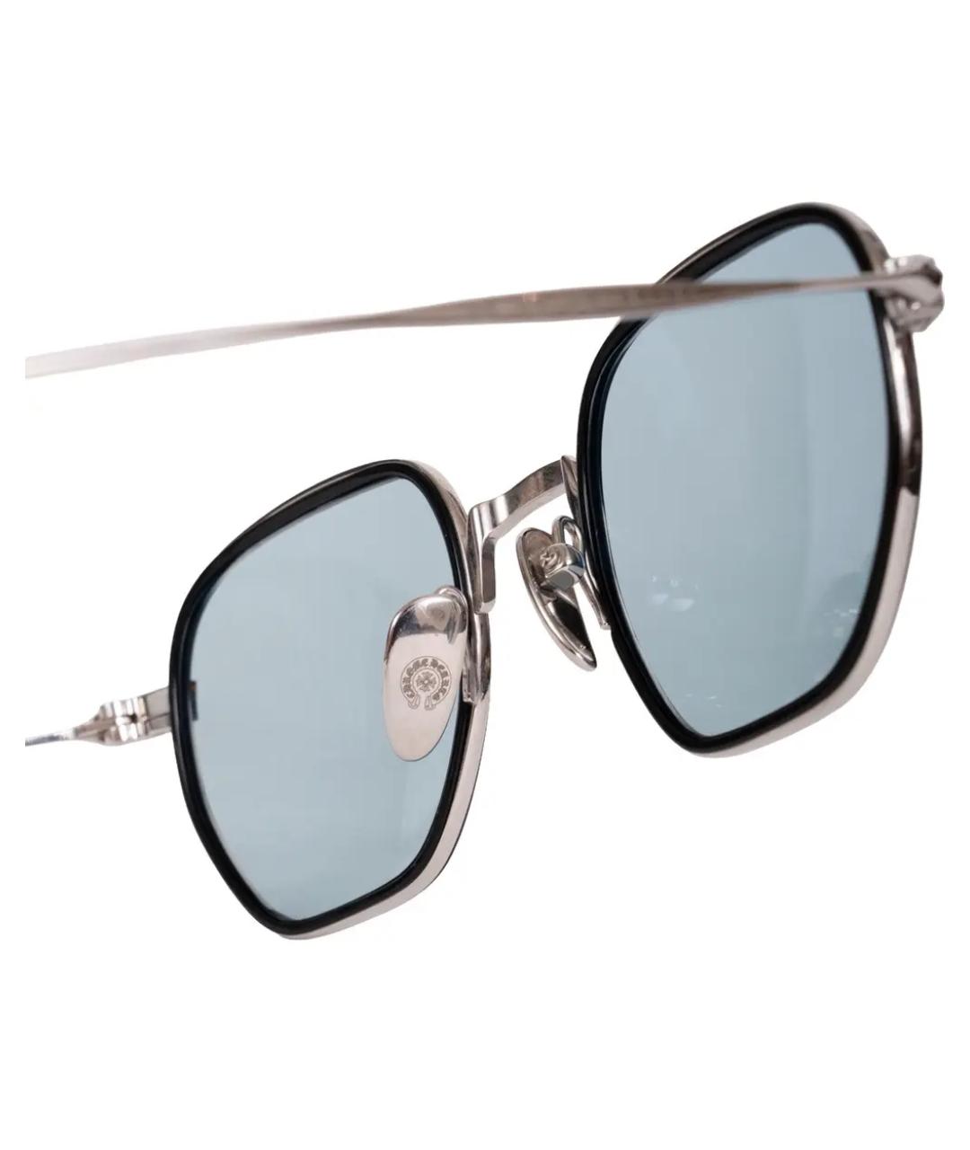 CHROME HEARTS Серебряные металлические солнцезащитные очки, фото 3