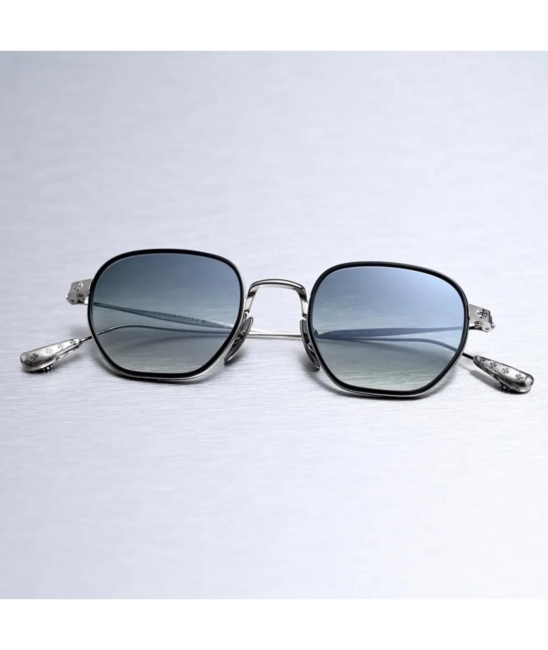 CHROME HEARTS Серебряные металлические солнцезащитные очки, фото 5