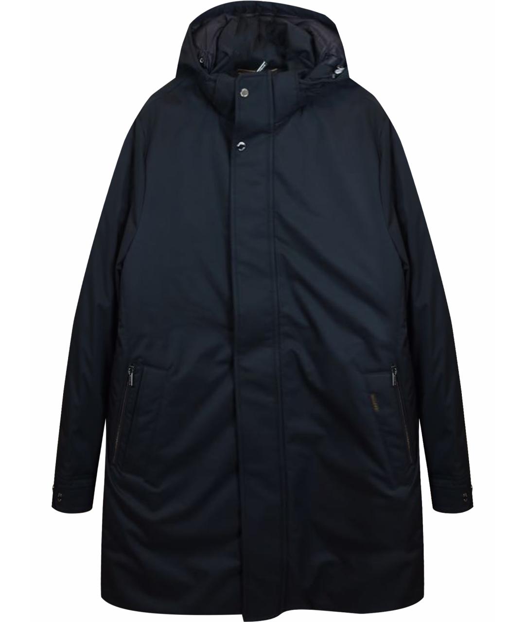 MOORER Черная меховая парка, фото 1