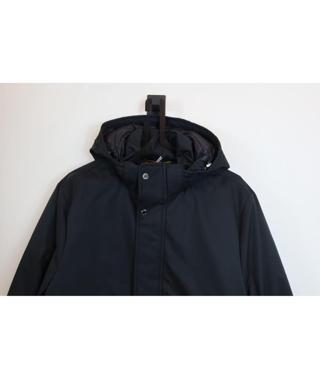 MOORER Черная меховая парка, фото 2