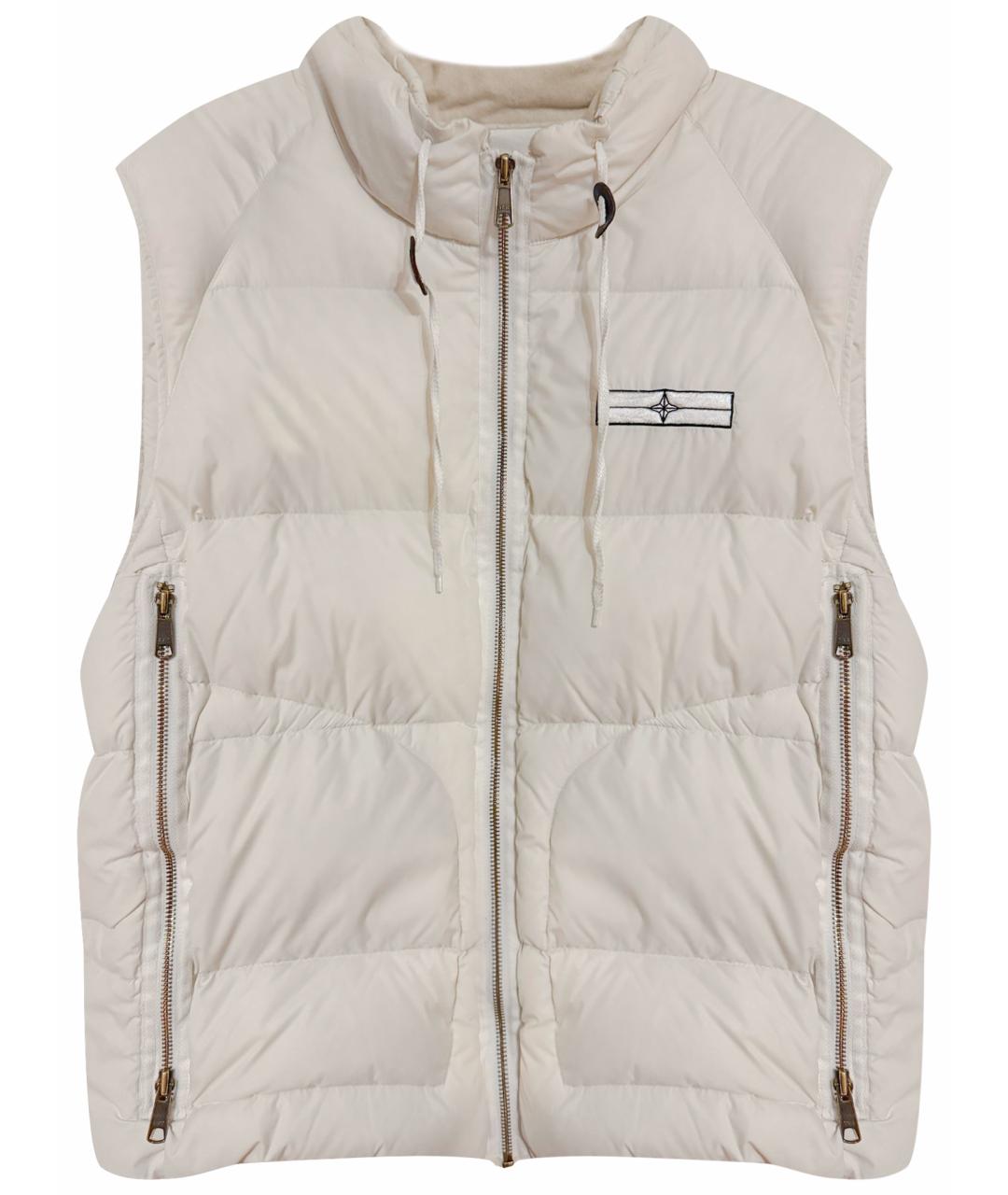 STONE ISLAND Белый жилет, фото 1