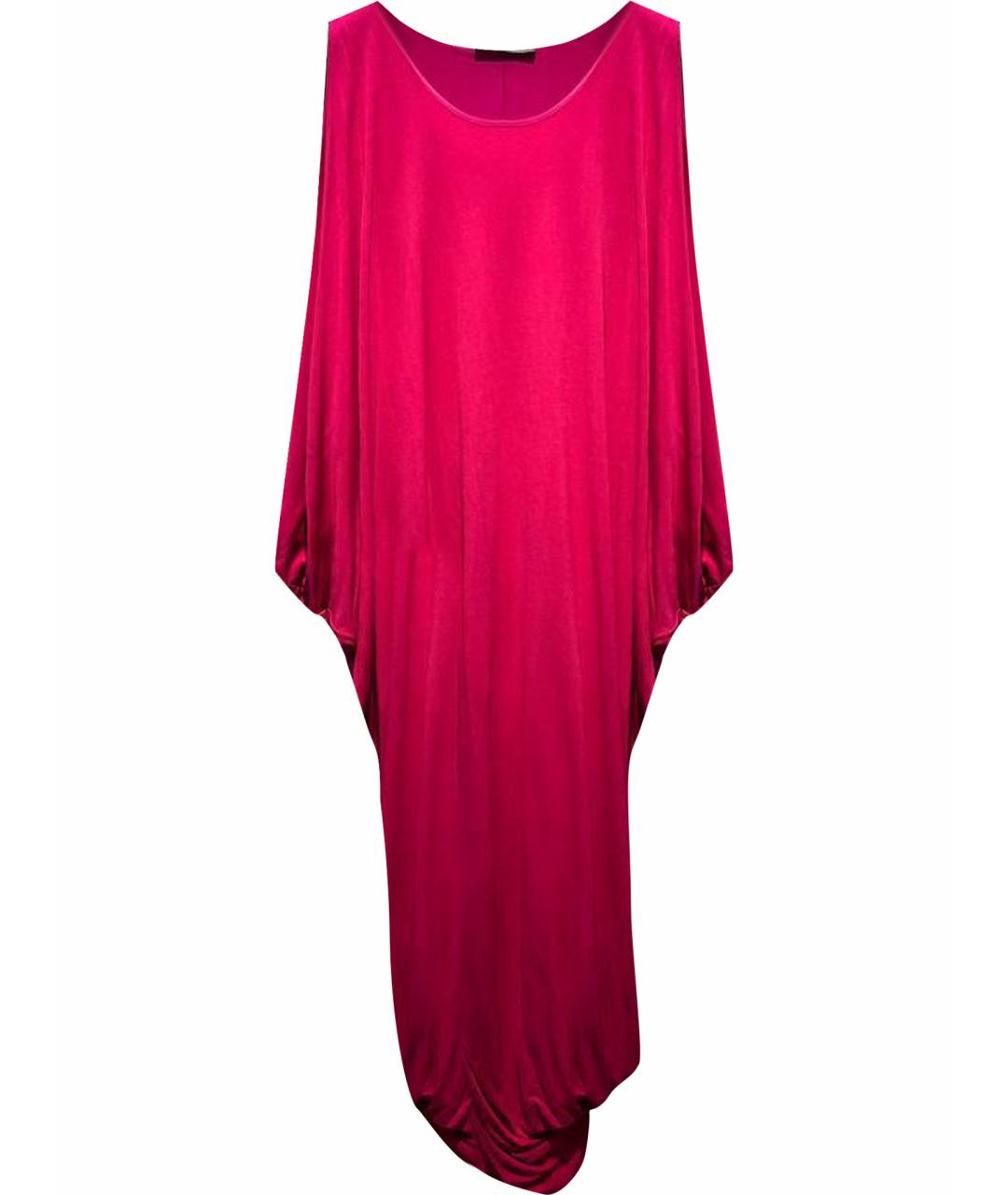 ALEXANDER MCQUEEN Розовое вискозное вечернее платье, фото 1