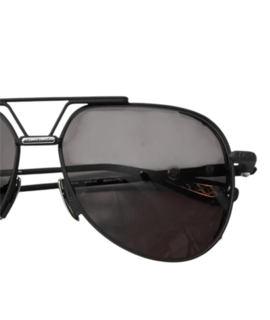 CHROME HEARTS Черные металлические солнцезащитные очки, фото 3