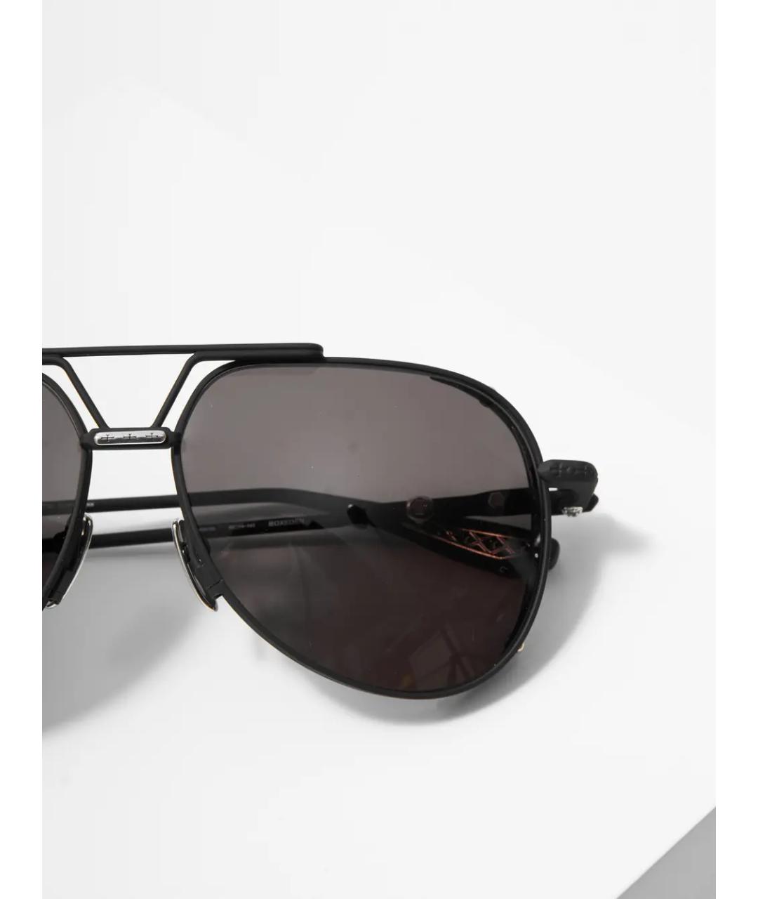CHROME HEARTS Черные металлические солнцезащитные очки, фото 2