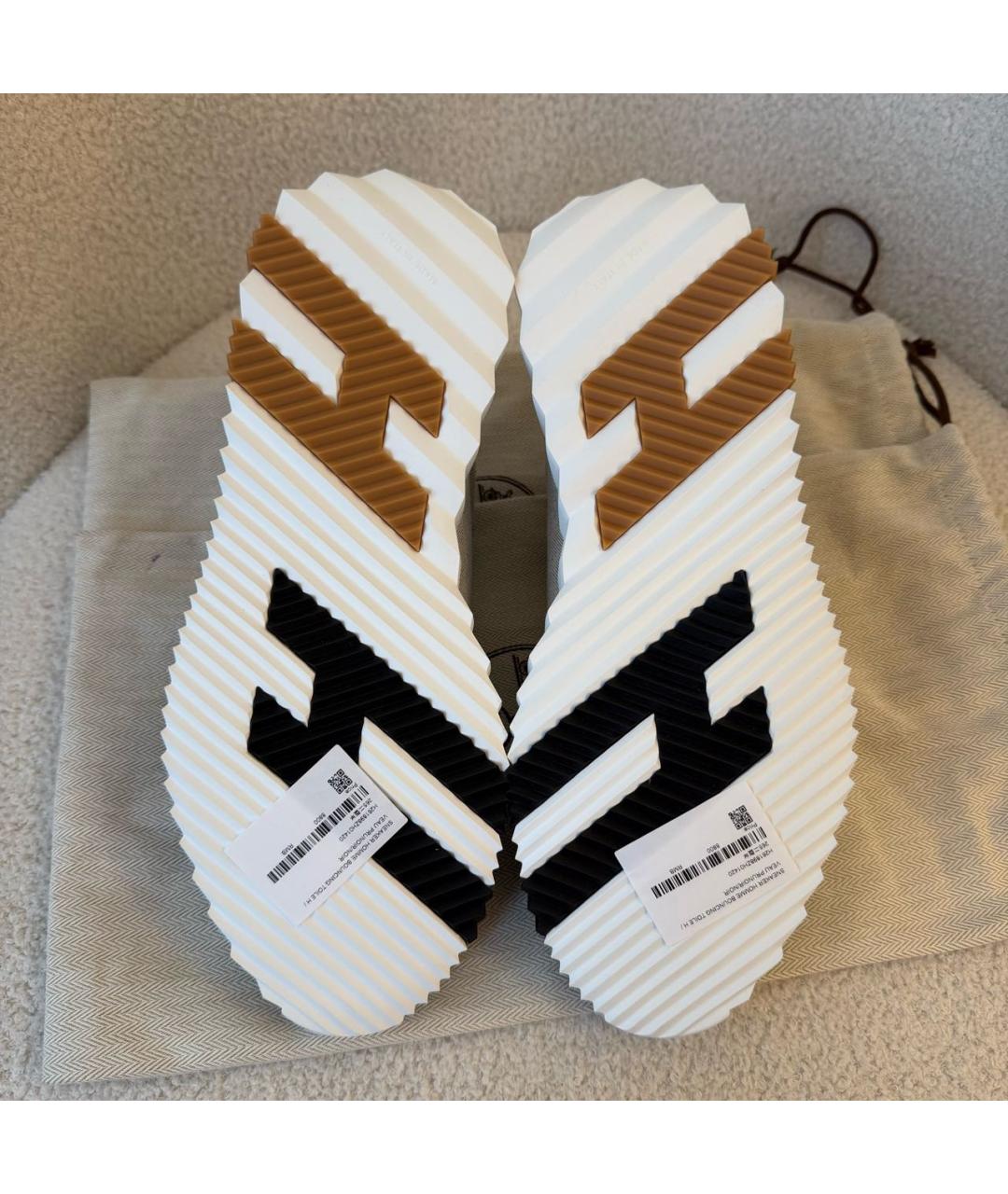 HERMES Мульти кожаные низкие кроссовки / кеды, фото 5