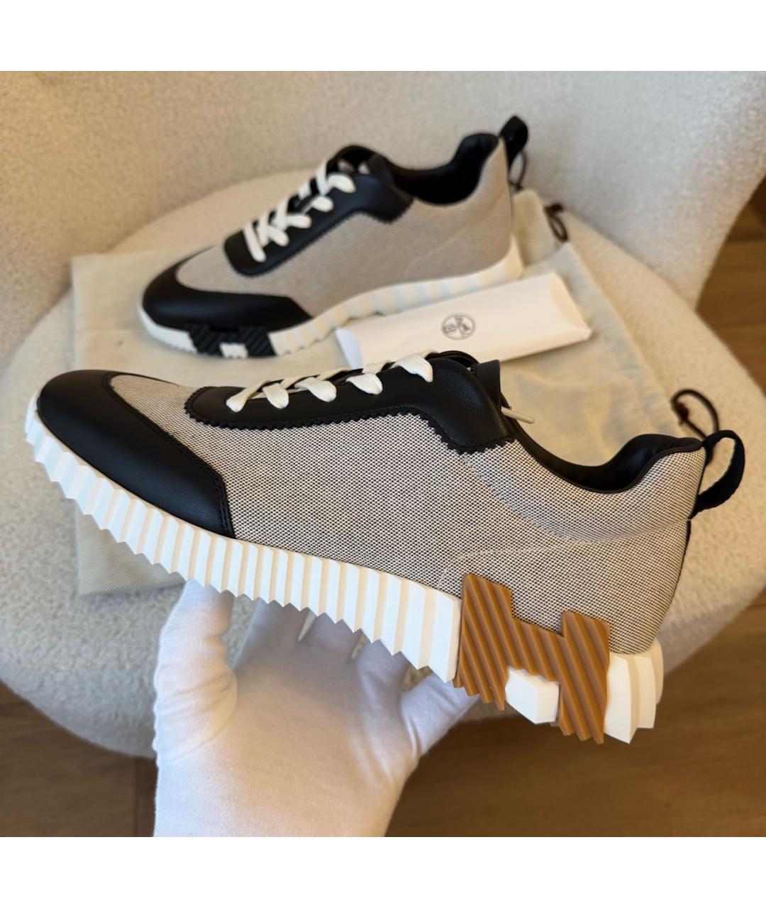 HERMES Мульти кожаные низкие кроссовки / кеды, фото 2