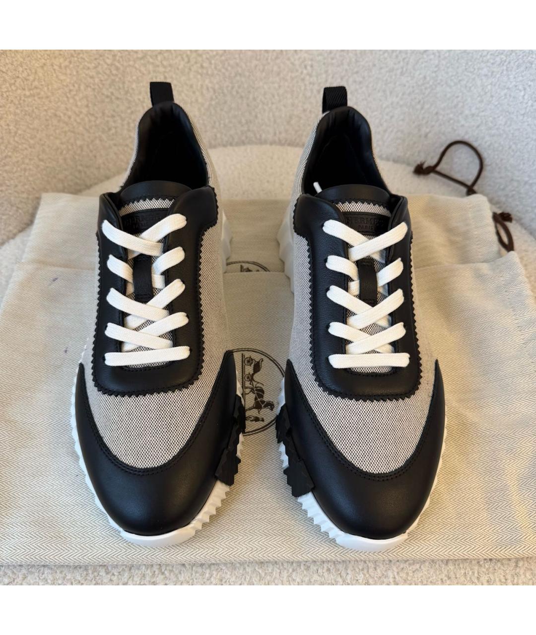 HERMES Мульти кожаные низкие кроссовки / кеды, фото 4