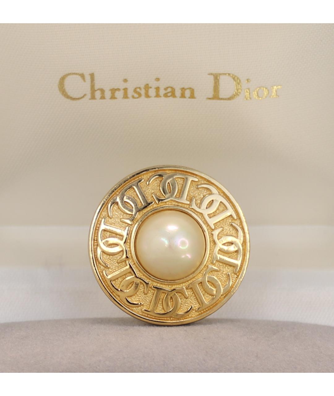 CHRISTIAN DIOR Золотая позолоченная булавка / брошь, фото 2