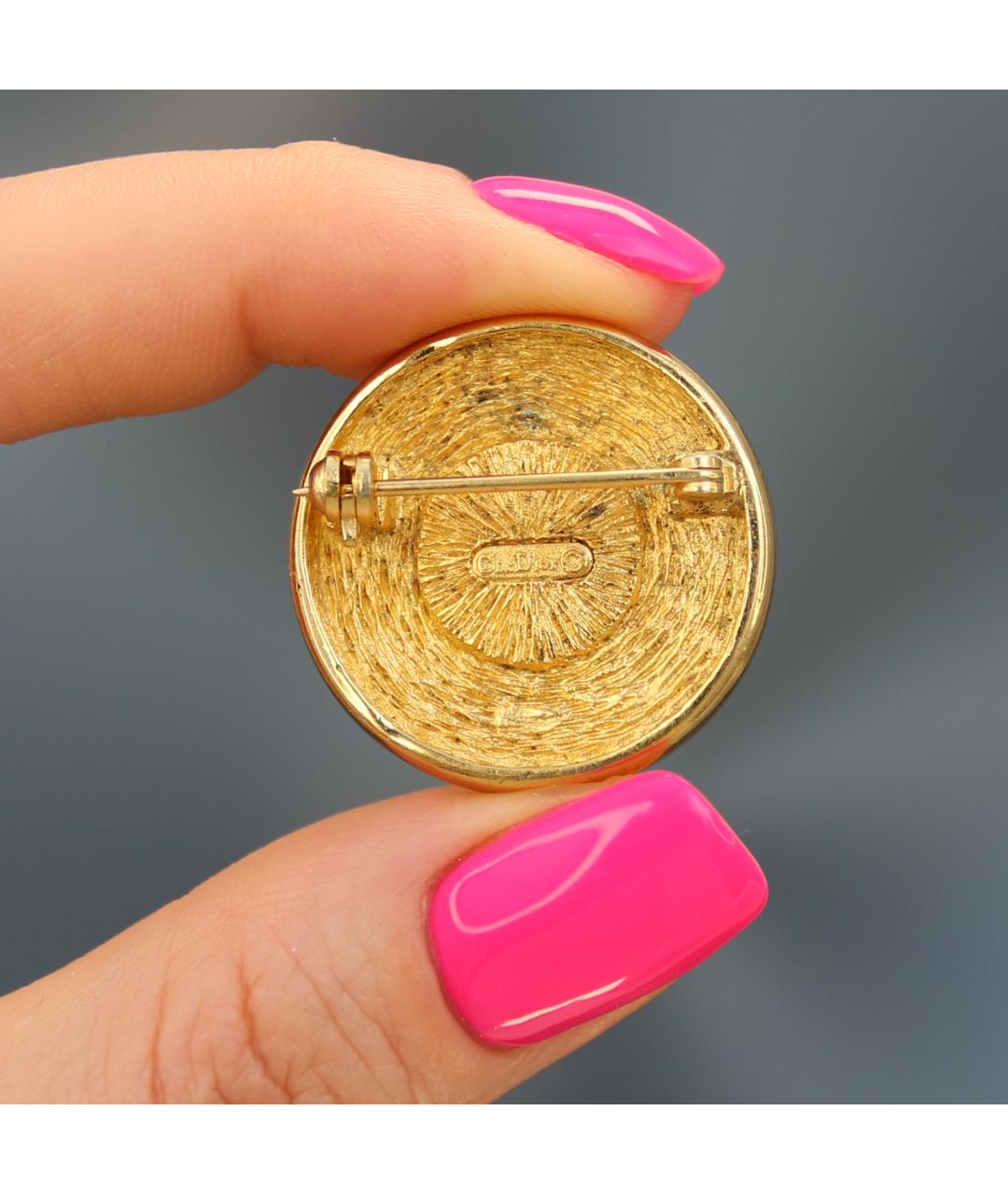 CHRISTIAN DIOR Золотая позолоченная булавка / брошь, фото 7