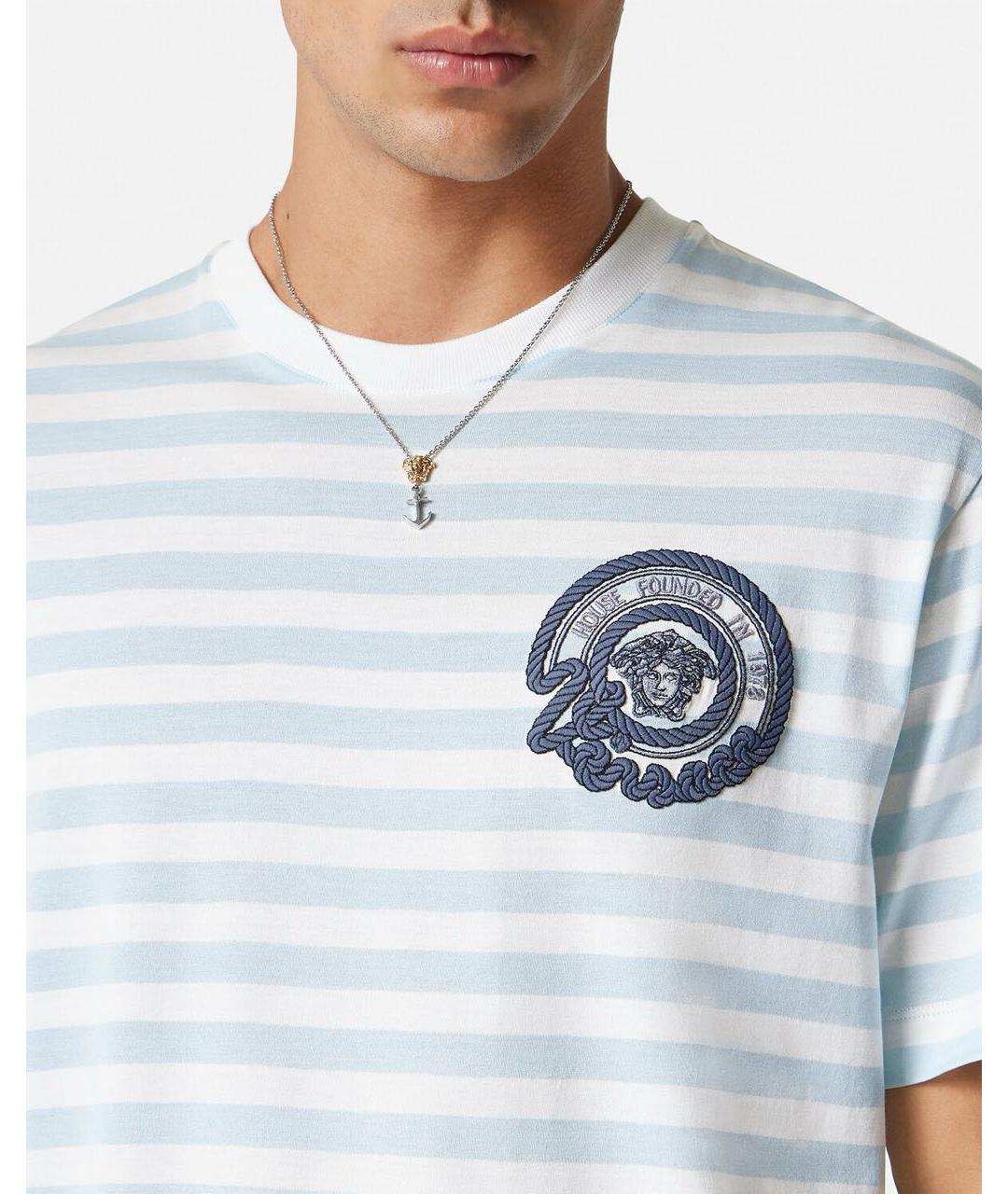 VERSACE Мульти хлопковая футболка, фото 2