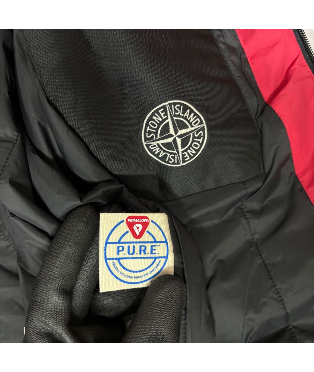 STONE ISLAND Красная полиэстеровая куртка, фото 6