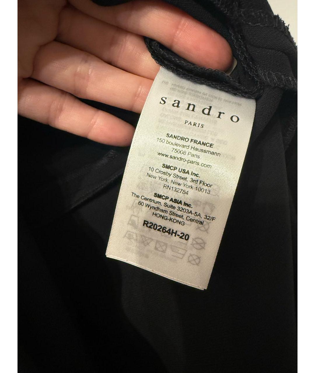 SANDRO Черное платье, фото 5