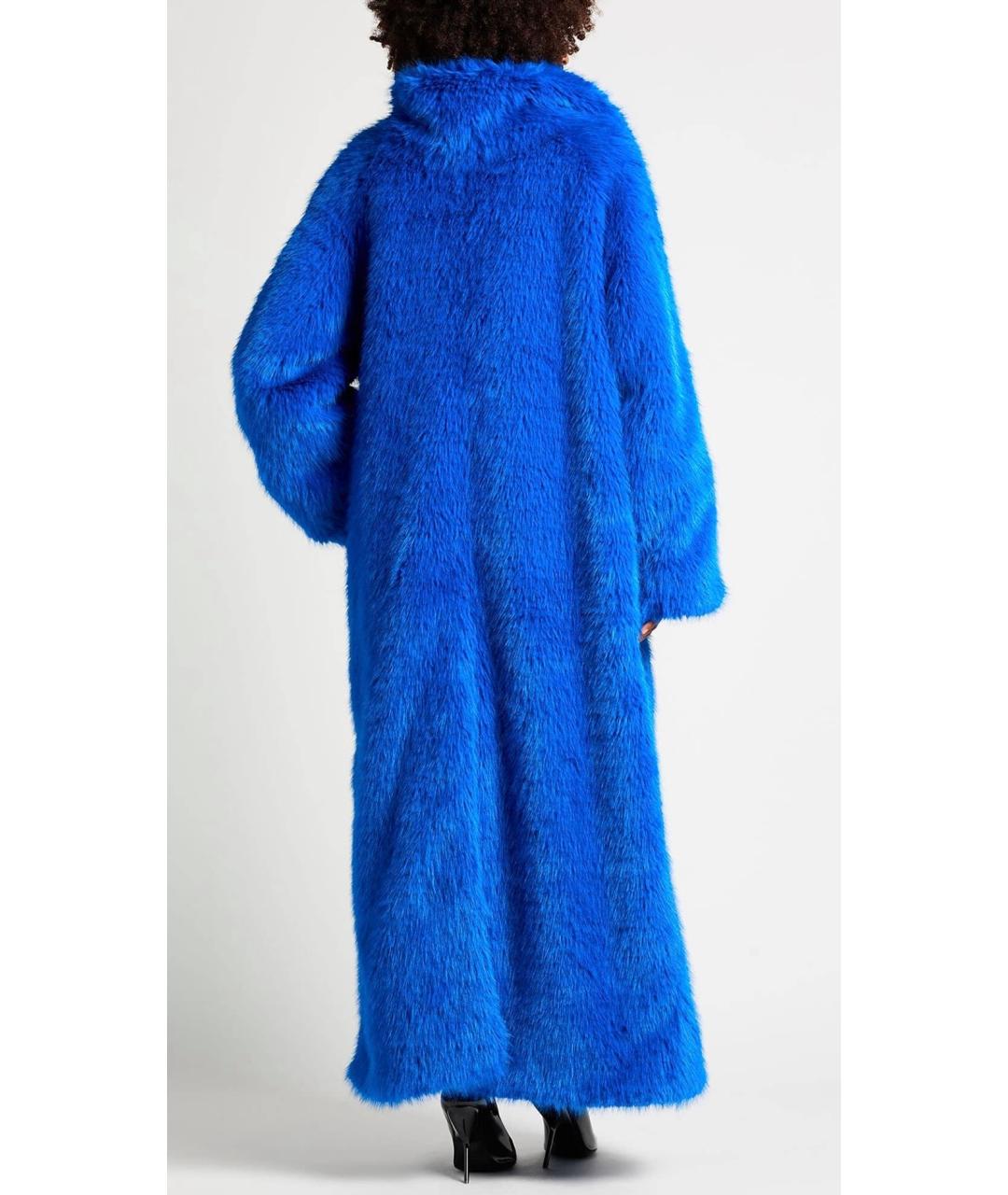 BALENCIAGA Синяя шуба, фото 3