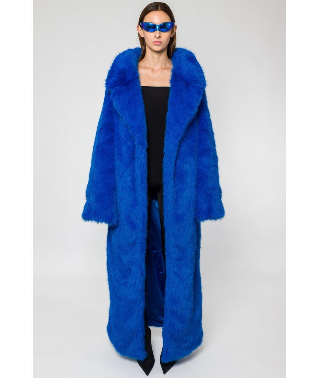 BALENCIAGA Синяя шуба, фото 7