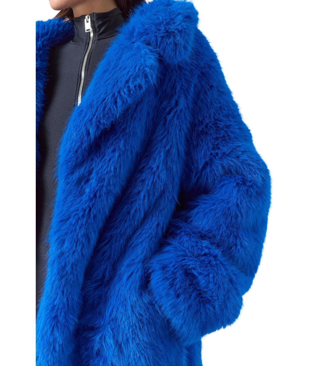 BALENCIAGA Синяя шуба, фото 5