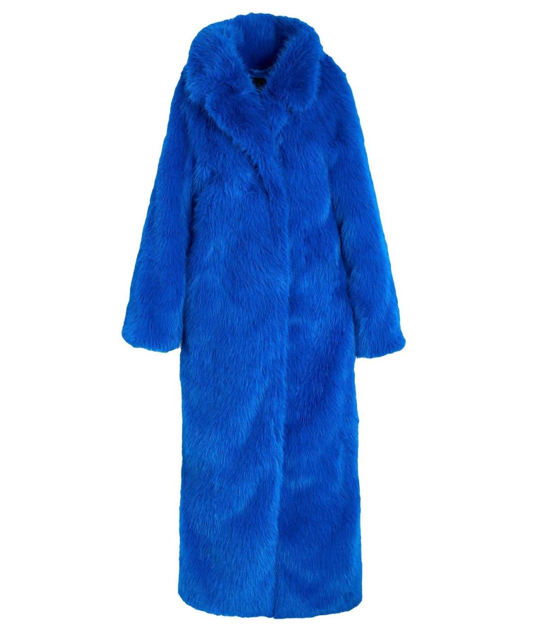 BALENCIAGA Синяя шуба, фото 1