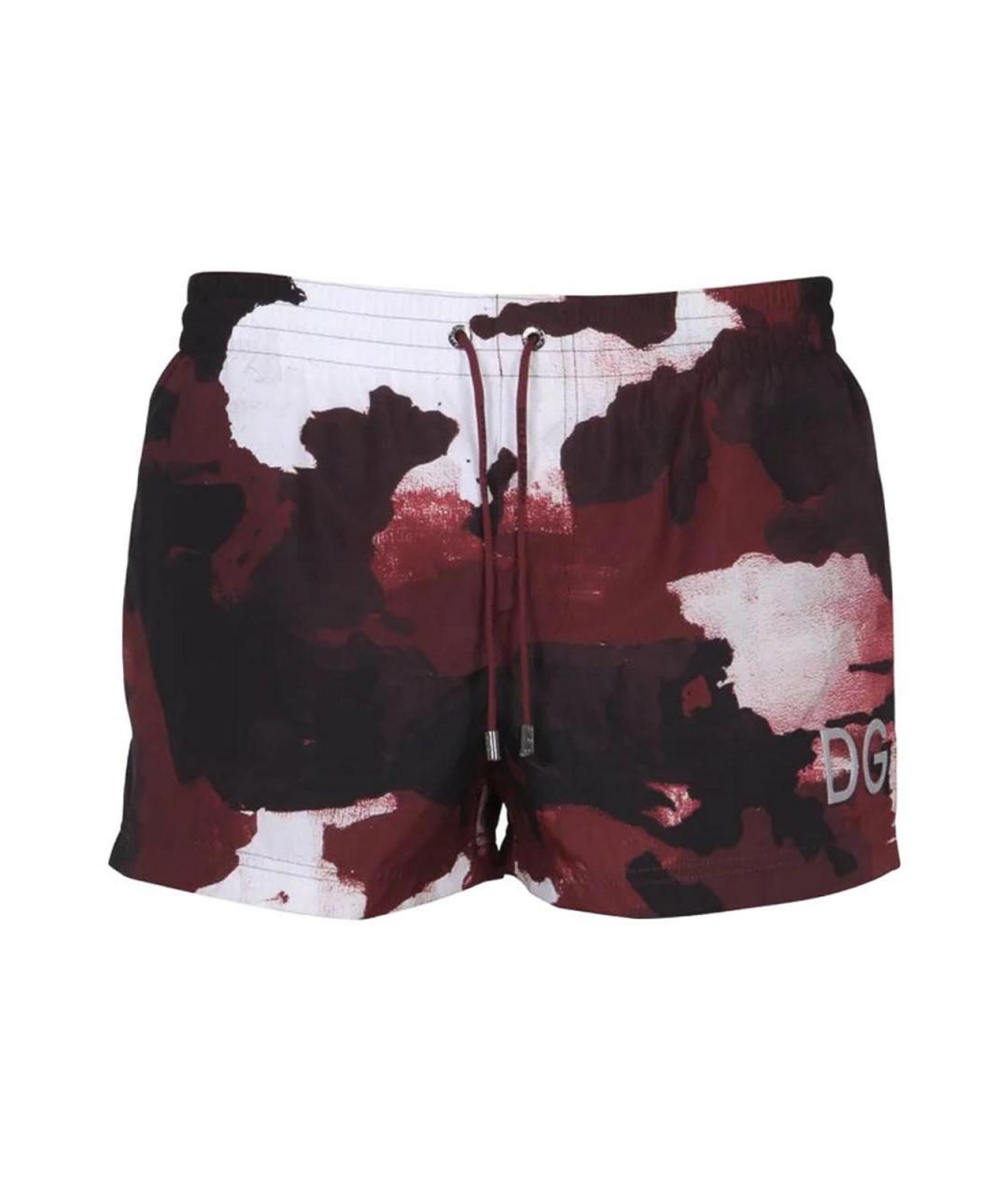 DOLCE&GABBANA Мульти полиэстеровые шорты, фото 1