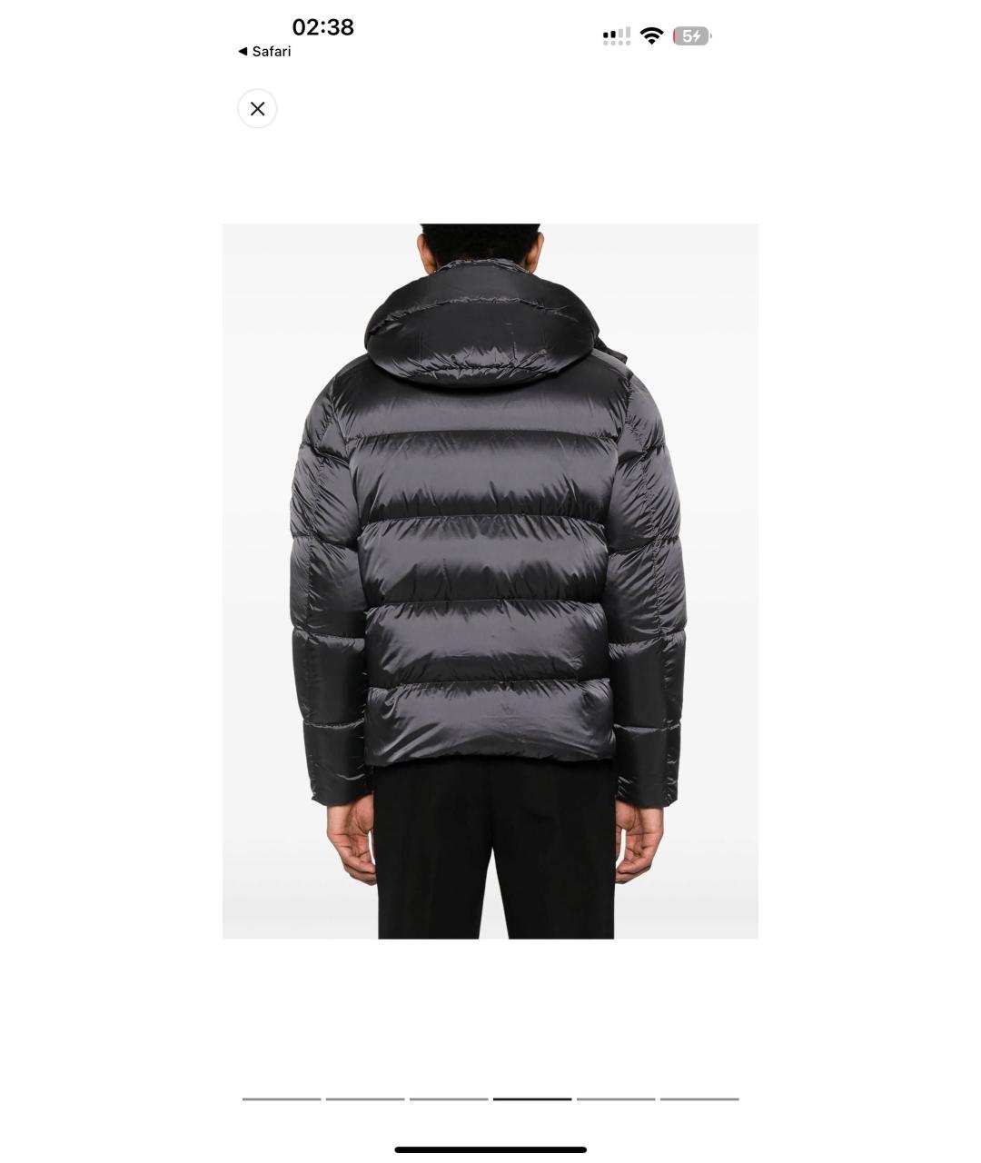 MOORER Антрацитовый пуховик, фото 7