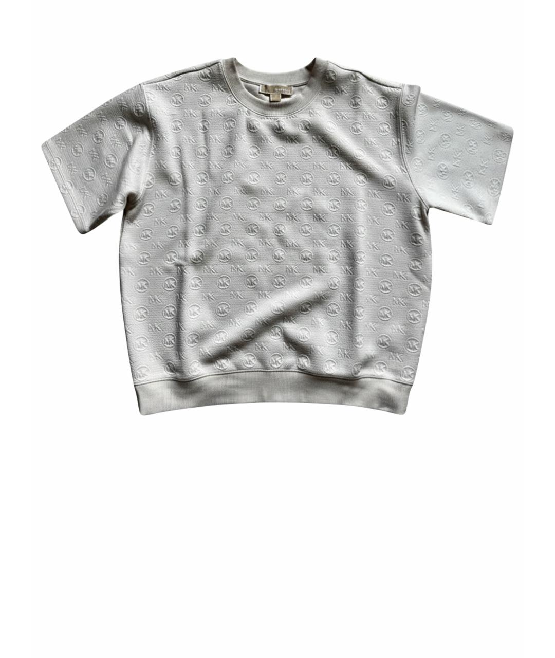 MICHAEL KORS Бежевая хлопковая футболка, фото 1