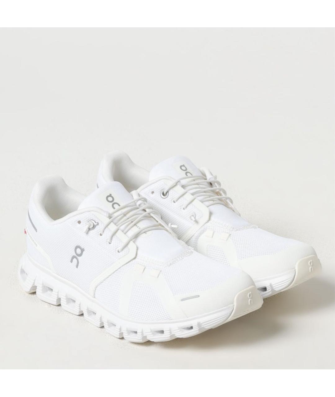 ON Белые текстильные низкие кроссовки / кеды, фото 2