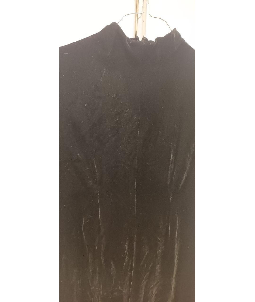 ALEXANDER MCQUEEN Черное бархатное платье, фото 3