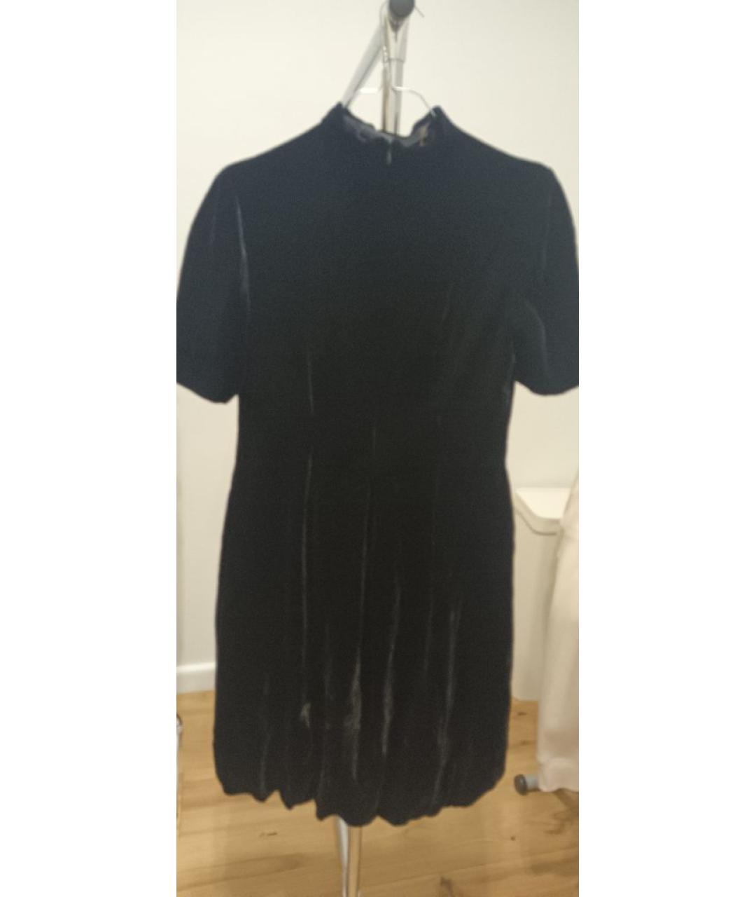 ALEXANDER MCQUEEN Черное бархатное платье, фото 2