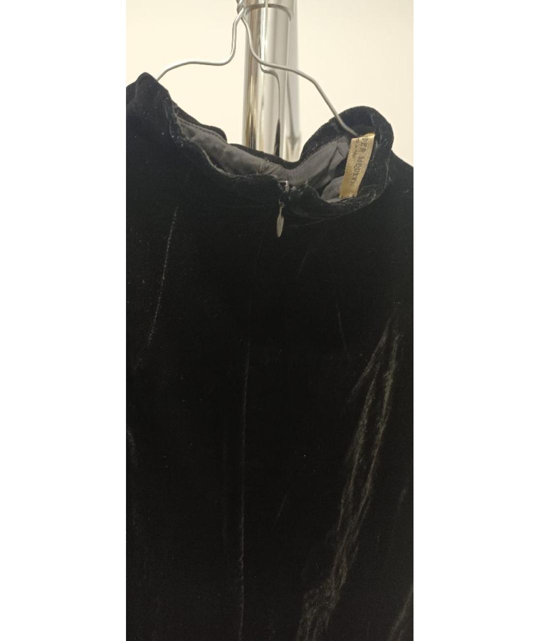 ALEXANDER MCQUEEN Черное бархатное платье, фото 4