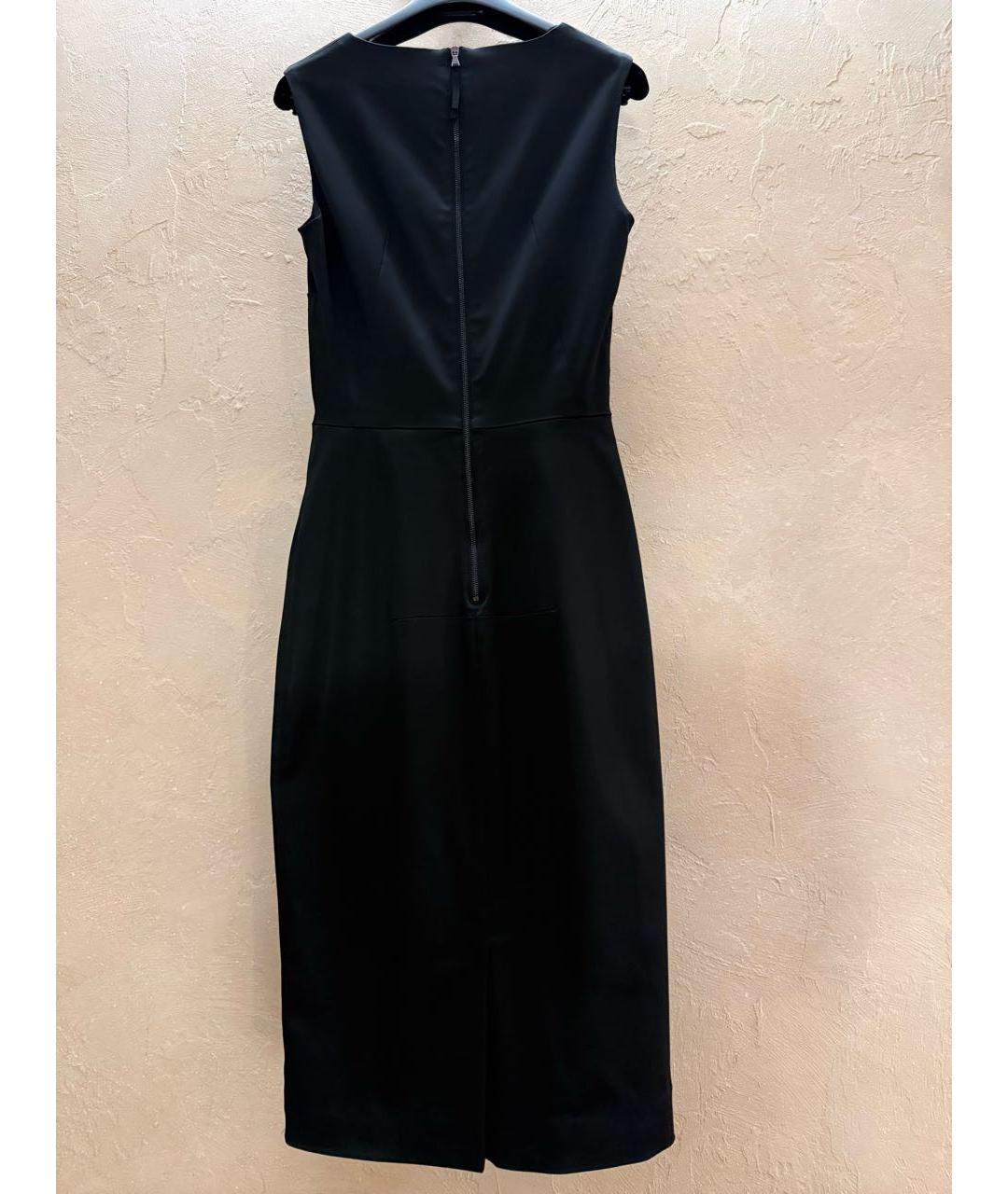 DOLCE&GABBANA Черное ацетатное коктейльное платье, фото 2