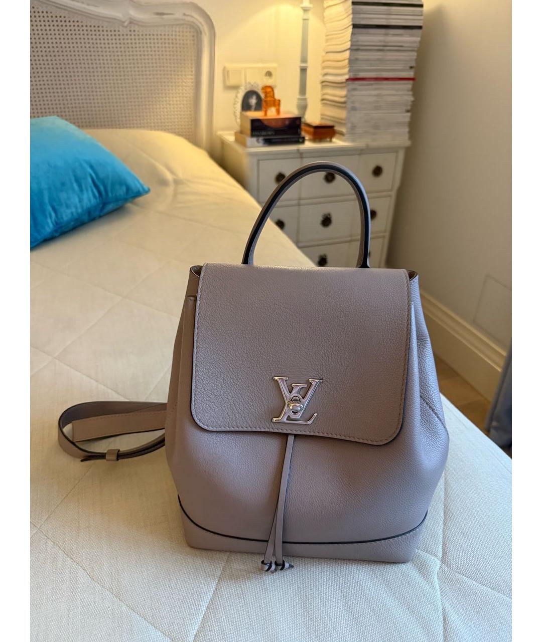 LOUIS VUITTON Розовый кожаный рюкзак, фото 9