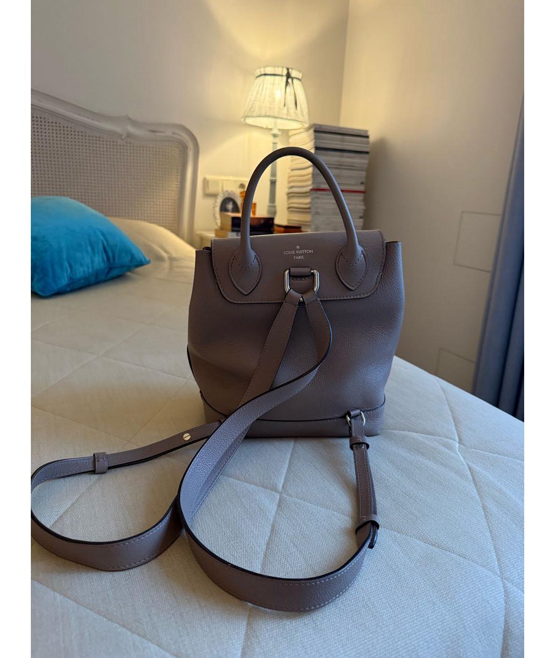 LOUIS VUITTON Розовый кожаный рюкзак, фото 3