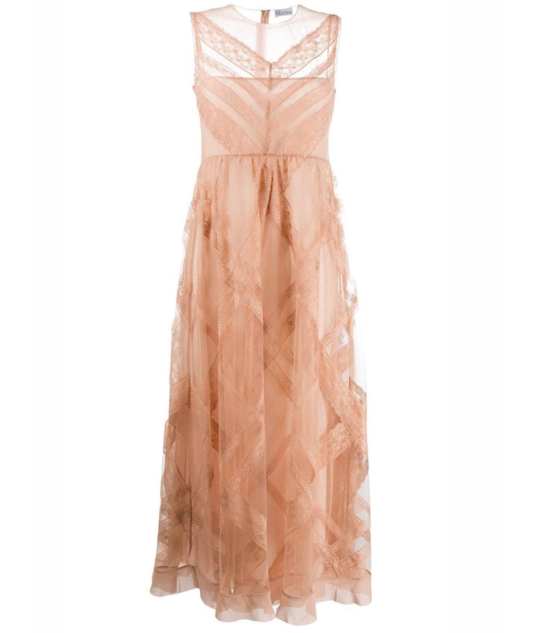 RED VALENTINO Коралловое полиэстеровое вечернее платье, фото 1