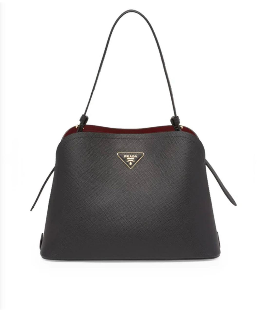 PRADA Черная кожаная сумка через плечо, фото 8