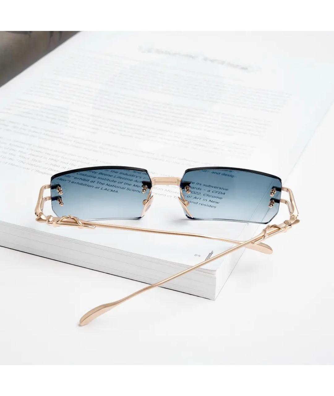 CHROME HEARTS Золотые металлические солнцезащитные очки, фото 4