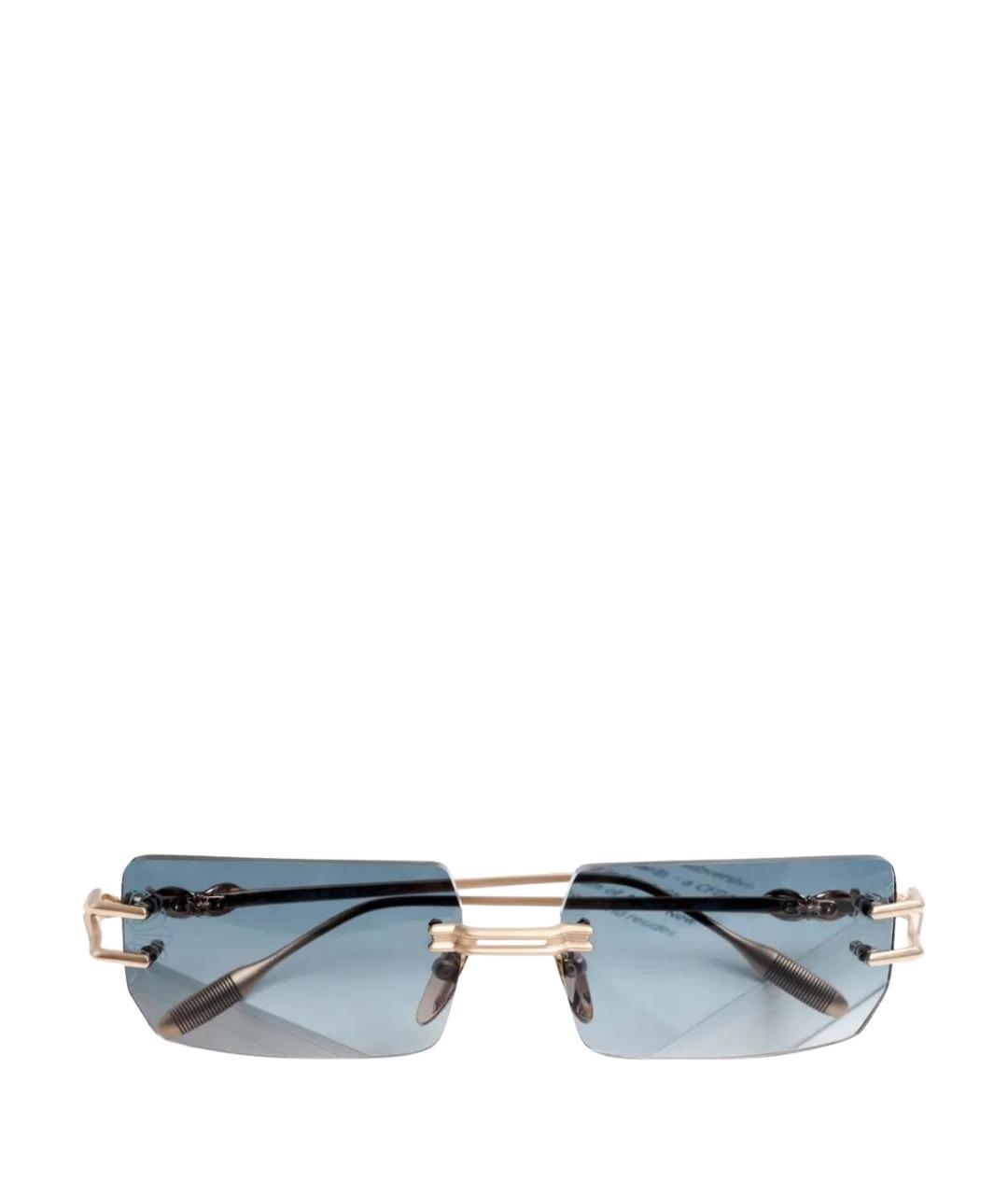 CHROME HEARTS Золотые металлические солнцезащитные очки, фото 1