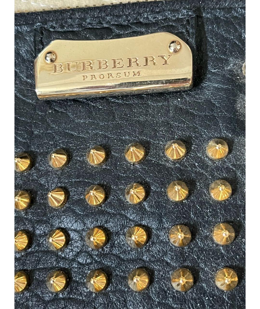 BURBERRY Черная кожаная папка для документов, фото 5