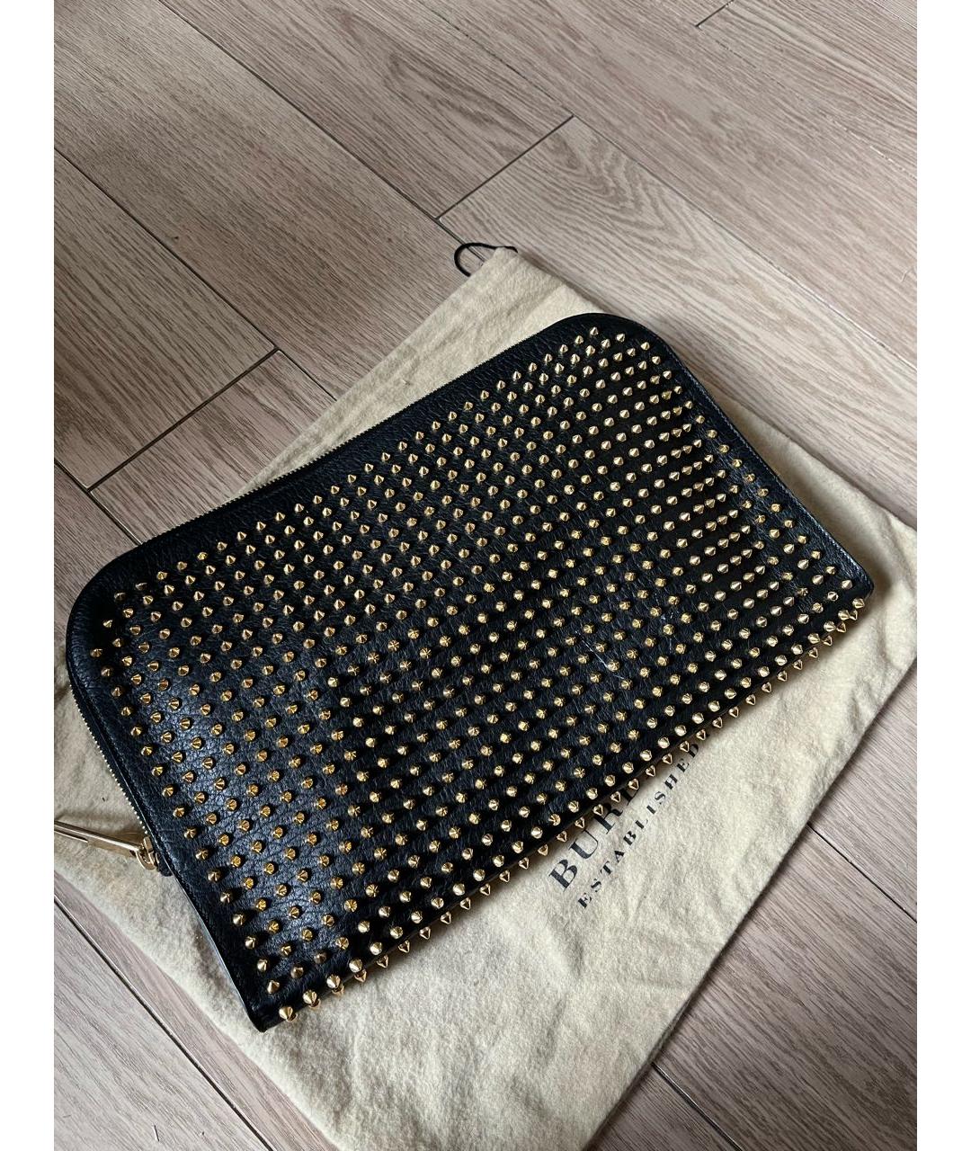 BURBERRY Черная кожаная папка для документов, фото 2