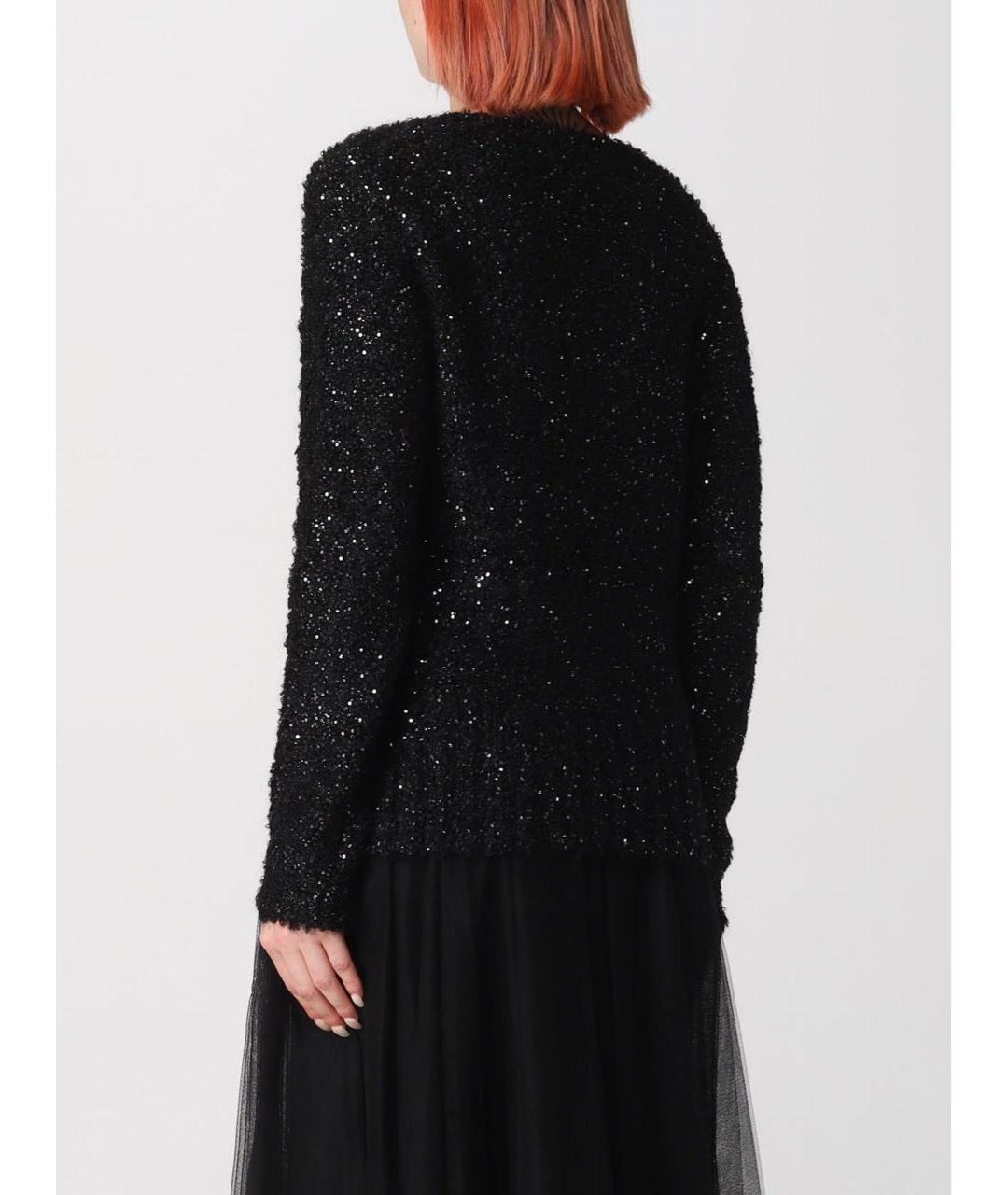 FABIANA FILIPPI Черный хлопковый кардиган, фото 4