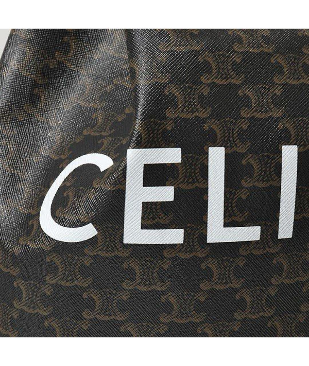 CELINE Коричневый кожаный рюкзак, фото 6