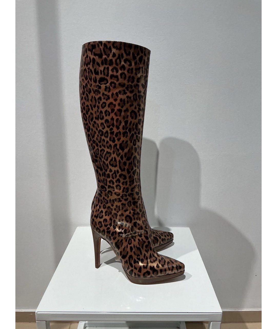 CASADEI Мульти сапоги из лакированной кожи, фото 4