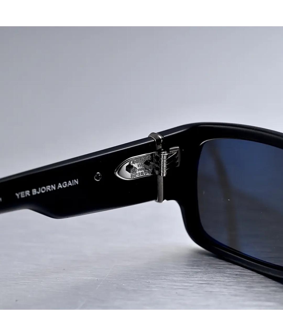 CHROME HEARTS Черные пластиковые солнцезащитные очки, фото 3