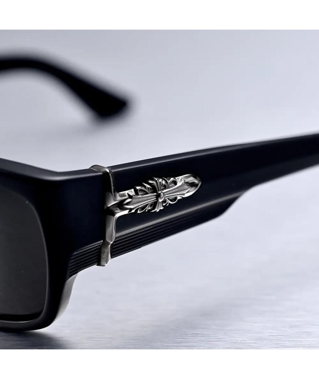 CHROME HEARTS Черные пластиковые солнцезащитные очки, фото 2