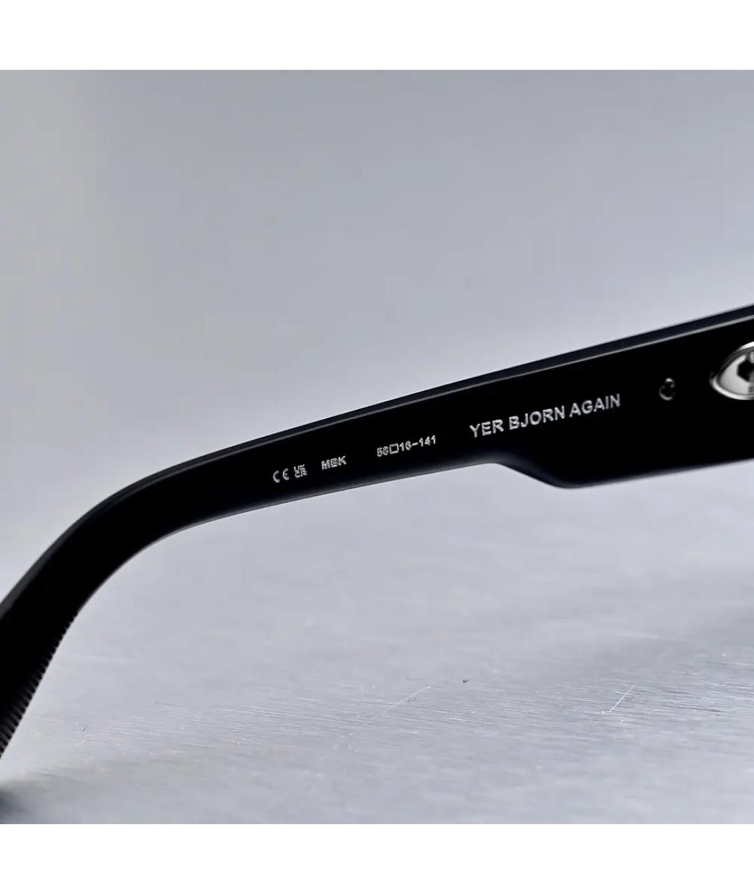 CHROME HEARTS Черные пластиковые солнцезащитные очки, фото 4