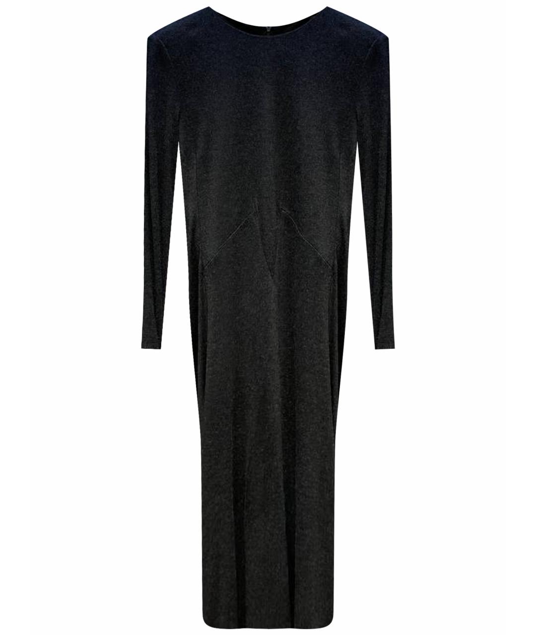 ALEXANDER MCQUEEN Черное вискозное коктейльное платье, фото 1